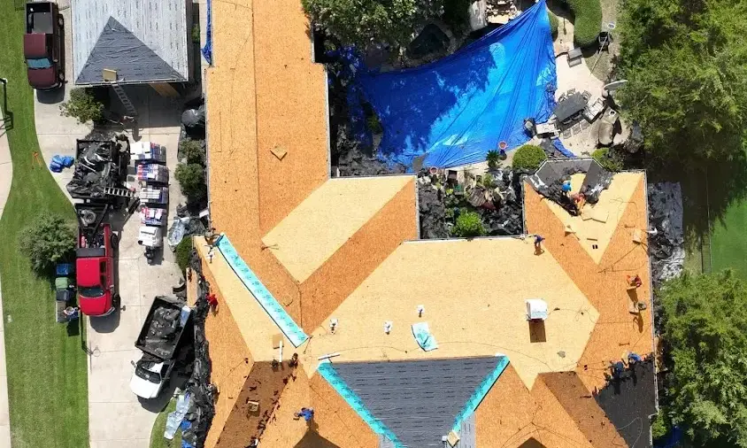 Professional Roof Coating being performed in St. Augustine Beach